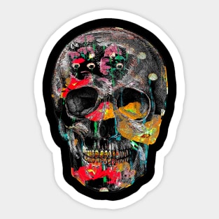 Botanical Skull Sticker